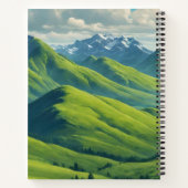 Highland Cow mit MacLean Tartan Scarf Notizblock (Rückseite)