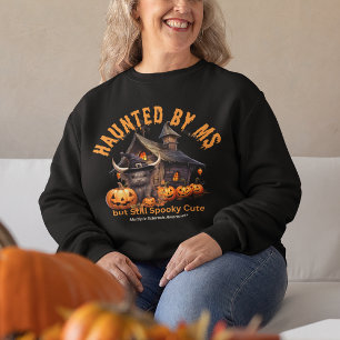 Highland Cow, Multiple Sklerose Warrior Halloween Sweatshirt