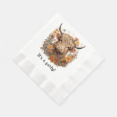 Highland Cow Napkin, Geburtstag, Duschen Napkin Serviette (Ecke)