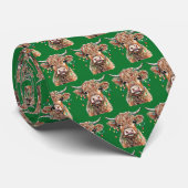 Highland Cow Necktie Krawatte (Gerollt)