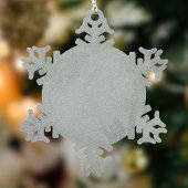 Highland Cow Niedlich Weihnachtsmannmütze Gingham Schneeflocken Zinn-Ornament