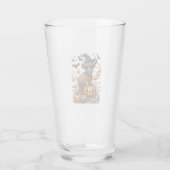 Highland Cow on Pumpkin Halloween Glas (Rückseite)