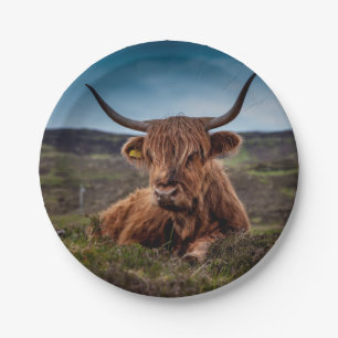 Highland Cow Pappteller