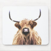 Highland Cow Portrait Mousepad (Vorne)