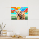 Highland Cow Poster (Küche)