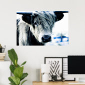 Highland Cow Poster (Heimbüro)