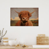 Highland Cow Poster (Küche)