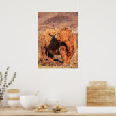 Highland Cow Poster/Print Poster (Küche)