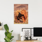 Highland Cow Poster/Print Poster (Heimbüro)