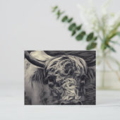 Highland Cow Postkarte (Stehend Vorderseite)