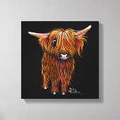 HiGHLaND CoW PRiNT ‘ PoRRiDGe ‘ SHiRLeY MacARTHuR Leinwanddruck (Vorderseite)