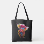 HiGHLaND CoW PRiNT SCoTiSH ' BLooM ' BY SHiRLeY Tasche (Rückseite)