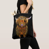 HiGHLaND CoW PRiNT SCoTiSH ' HuMPHReY ' ToTe BaG Tasche (Von Nahem)
