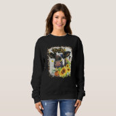 Highland Cow Pumpkins Fall Western Long Horn Heife Sweatshirt (Vorne ganz)