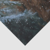 Highland Cow Rustic Barnyard Weihnachtsdekoupage Seidenpapier (Detail)