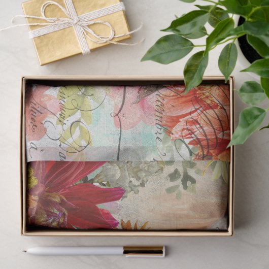 Highland Cow Rustic Boho Bauernhof Decoupage Seidenpapier (Geschenk)