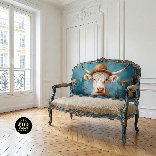 Highland Cow Rustic Boho Bauernhof Decoupage Seidenpapier