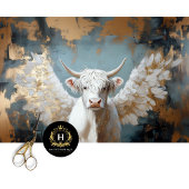 Highland Cow Rustic Boho Bauernhof Decoupage Seidenpapier