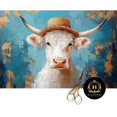 Highland Cow Rustic Boho Bauernhof Decoupage Seidenpapier