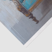 Highland Cow Rustic Boho Sofa Wellness-Center Deco Seidenpapier (Ausschnitt)