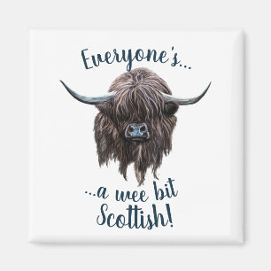 Highland Cow sagt Jedermanns Schottin! Magnet