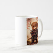 Highland Cow Samurai Kaffeetasse (VorderseiteRechts)