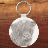 Highland Cow Schlüsselanhänger (Vorderseite)