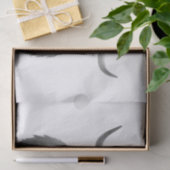 Highland Cow Schottland Rustikal Schwarz-weiß Seidenpapier (Geschenk)