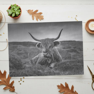 Highland Cow Scotland Rustic Tissue Paper Seidenpapier