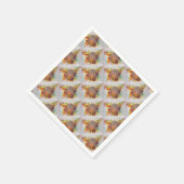 Highland Cow Serviette (Ecke)