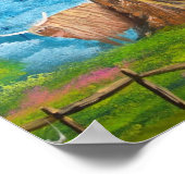 HIGHLAND COW SHEEP FOLGEMALT POSTER (Ecke)