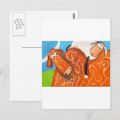 HIGHLAND COW SHEEP POSTKARTE (Vorne/Hinten)