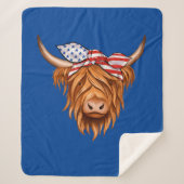 Highland Cow Sherpadecke (Vorderseite)