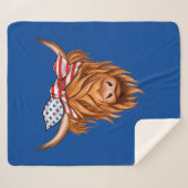 Highland Cow Sherpadecke (Vorderseite (Horizontal))