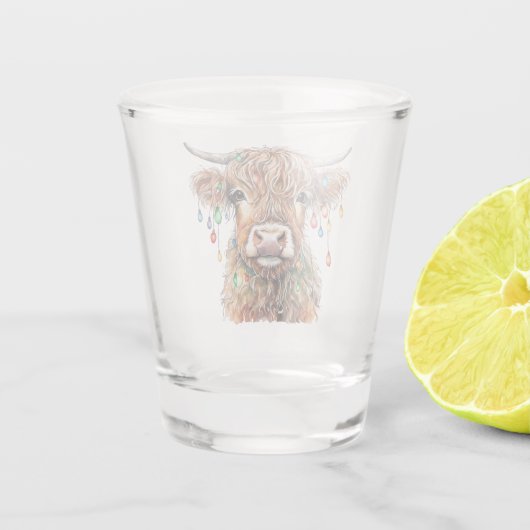 Highland Cow Shot Glass Schnapsglas (Rückseite)