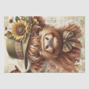 Highland Cow Spring Seidenpapier