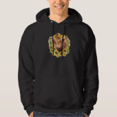 Highland Cow Sunflower Butterfly Farm Animals West Hoodie (Vorderseite)