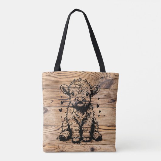 Highland Cow Tasche (Rückseite)