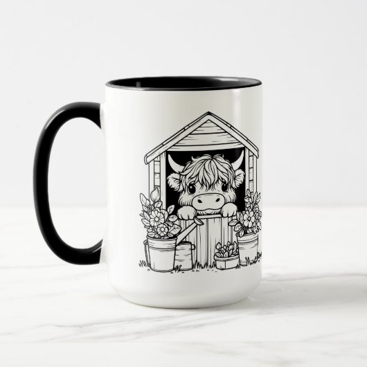 Highland Cow Tasse (Links)