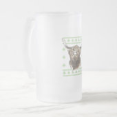 Highland Cow Ugly Mattglas Bierglas (Vorderseite Links)