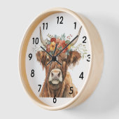 Highland Cow Uhr (Winkel)