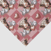 Highland Cow Valentine Heart Chocolate  Seidenpapier (Ausschnitt)
