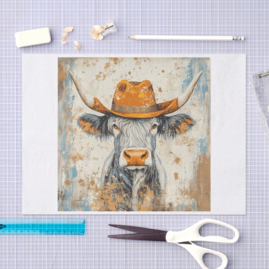 Highland Cow Vibes6 Seidenpapier (Handwerk)