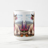 Highland Cow Wearing Hat und Bandana Kaffeetasse (Mittel)