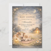 Highland-Cow-Weide-Baby-Shower Einladung (Vorderseite)