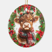 Highland Cow Weihnachtsschmuck (Links)