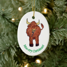 Highland Cow Weihnachtsschmuck