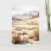 Highland Cow Western Birthday Karte (Rückseite)