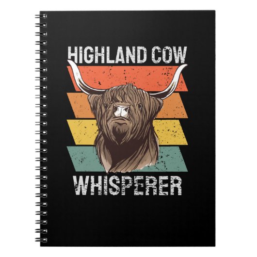 Highland Cow Whisperer Notizblock (Vorderseite)