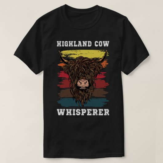 Highland Cow Whisperer T-Shirt (Design vorne)